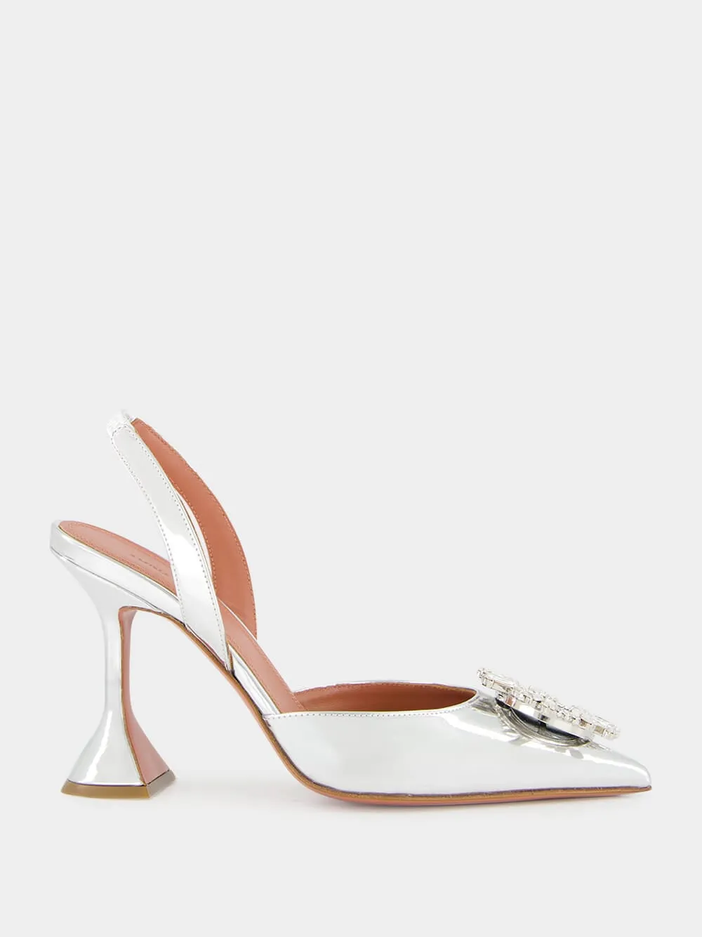 Silver Begum Slingback Pumps sold by Fashion Clinic product image thumbnail 2