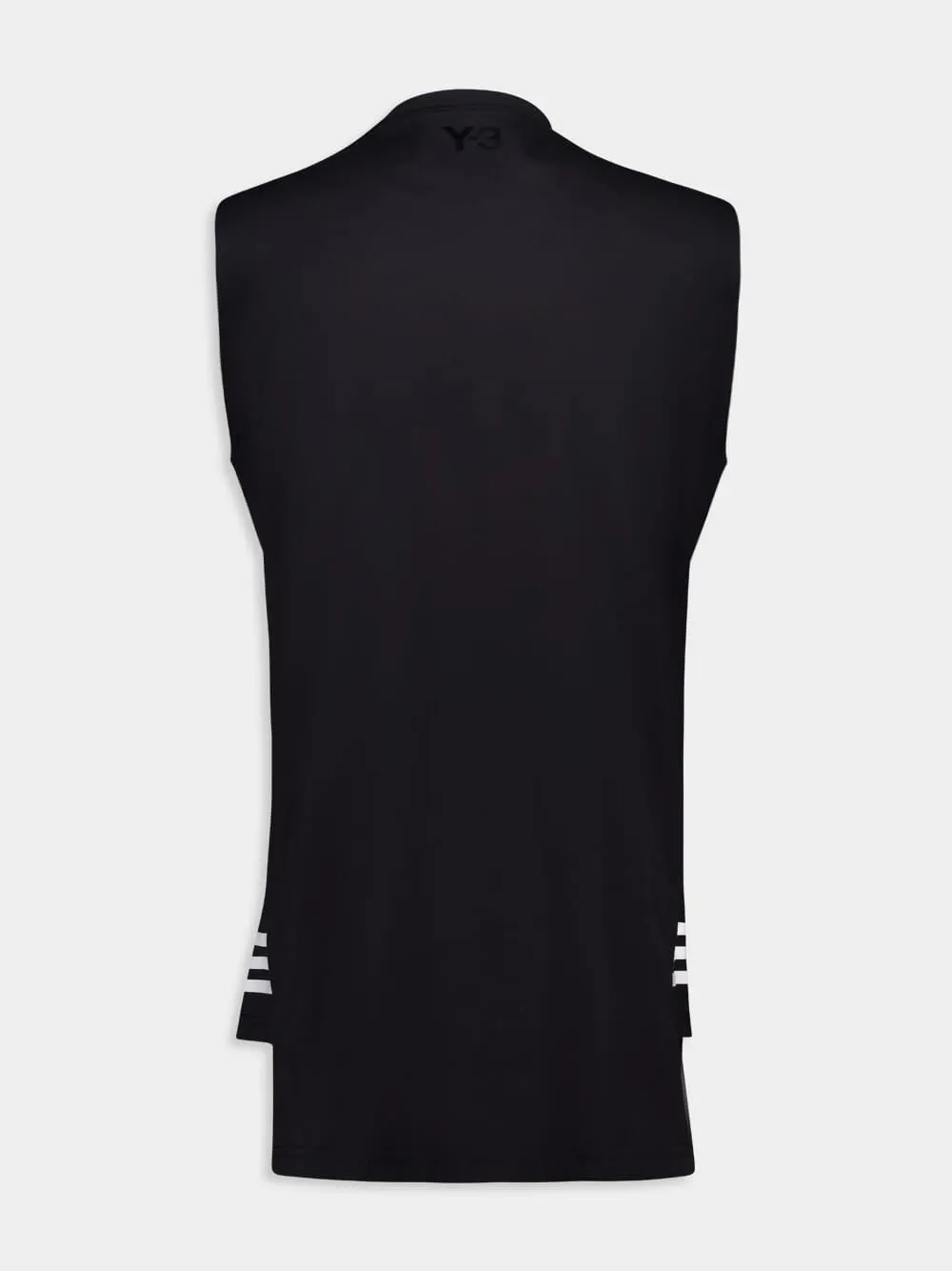 Black Sleeveless Tank Top sold by Fashion Clinic product image thumbnail 2