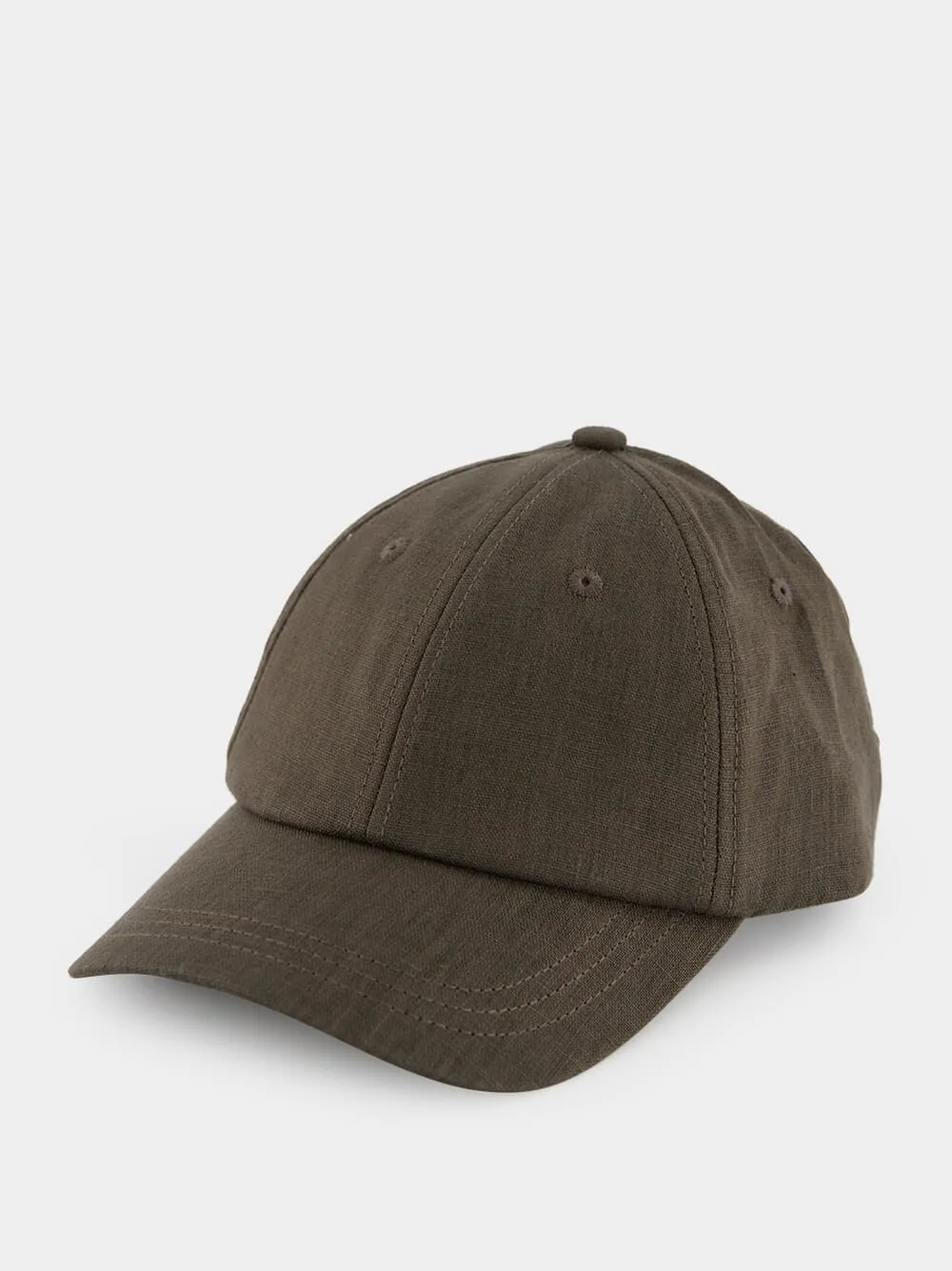 Fernando Linen Cap in Seawood sold by Fashion Clinic