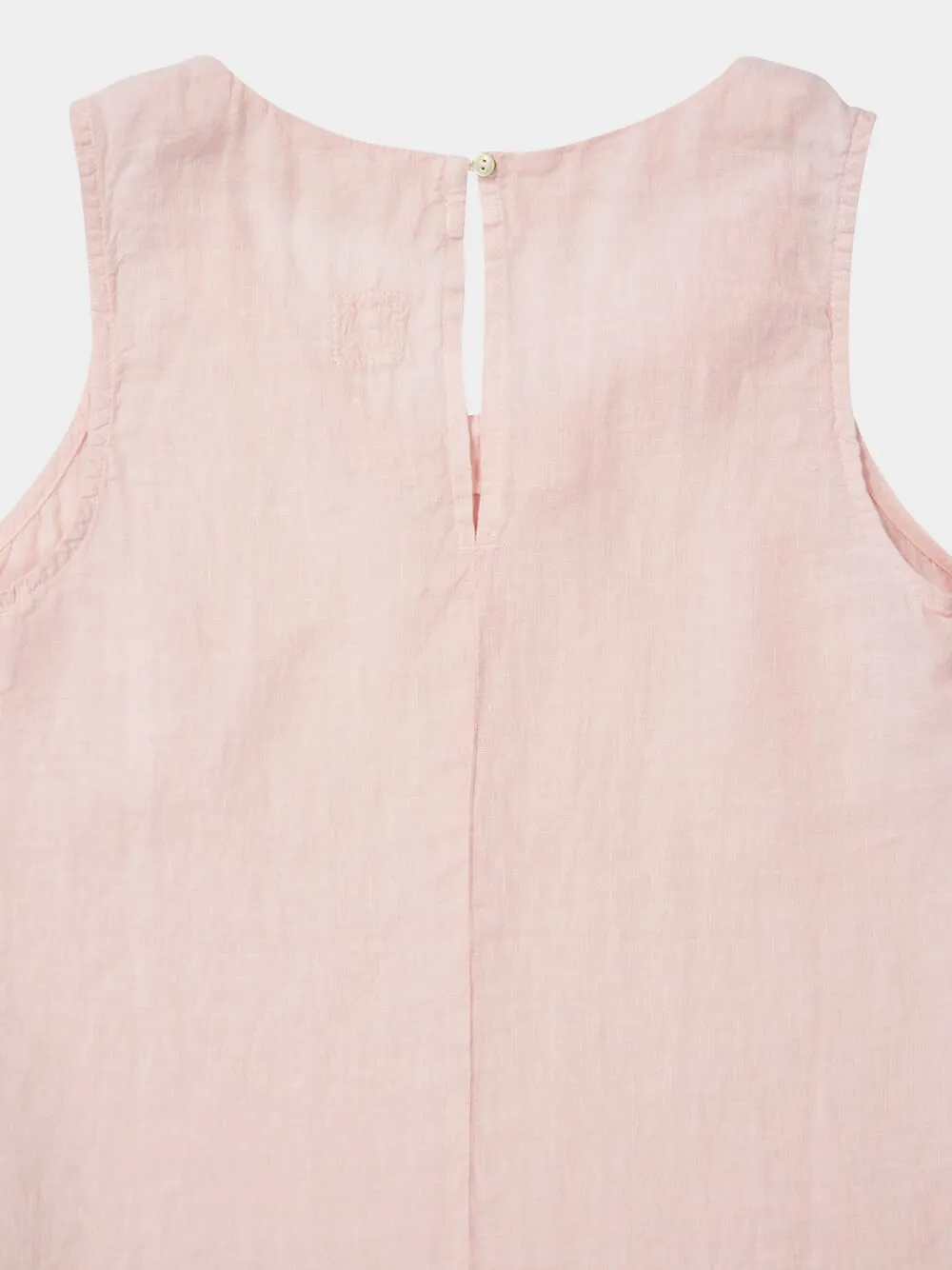 Cipria Pink Sleeveless Linen Top sold by Fashion Clinic product image thumbnail 4