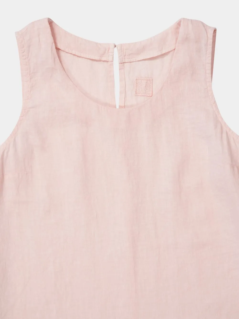 Cipria Pink Sleeveless Linen Top sold by Fashion Clinic product image thumbnail 3