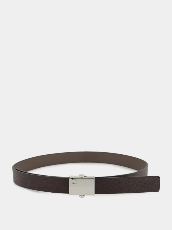 Reversible Leather Belt in Black and Brown sold by Fashion Clinic