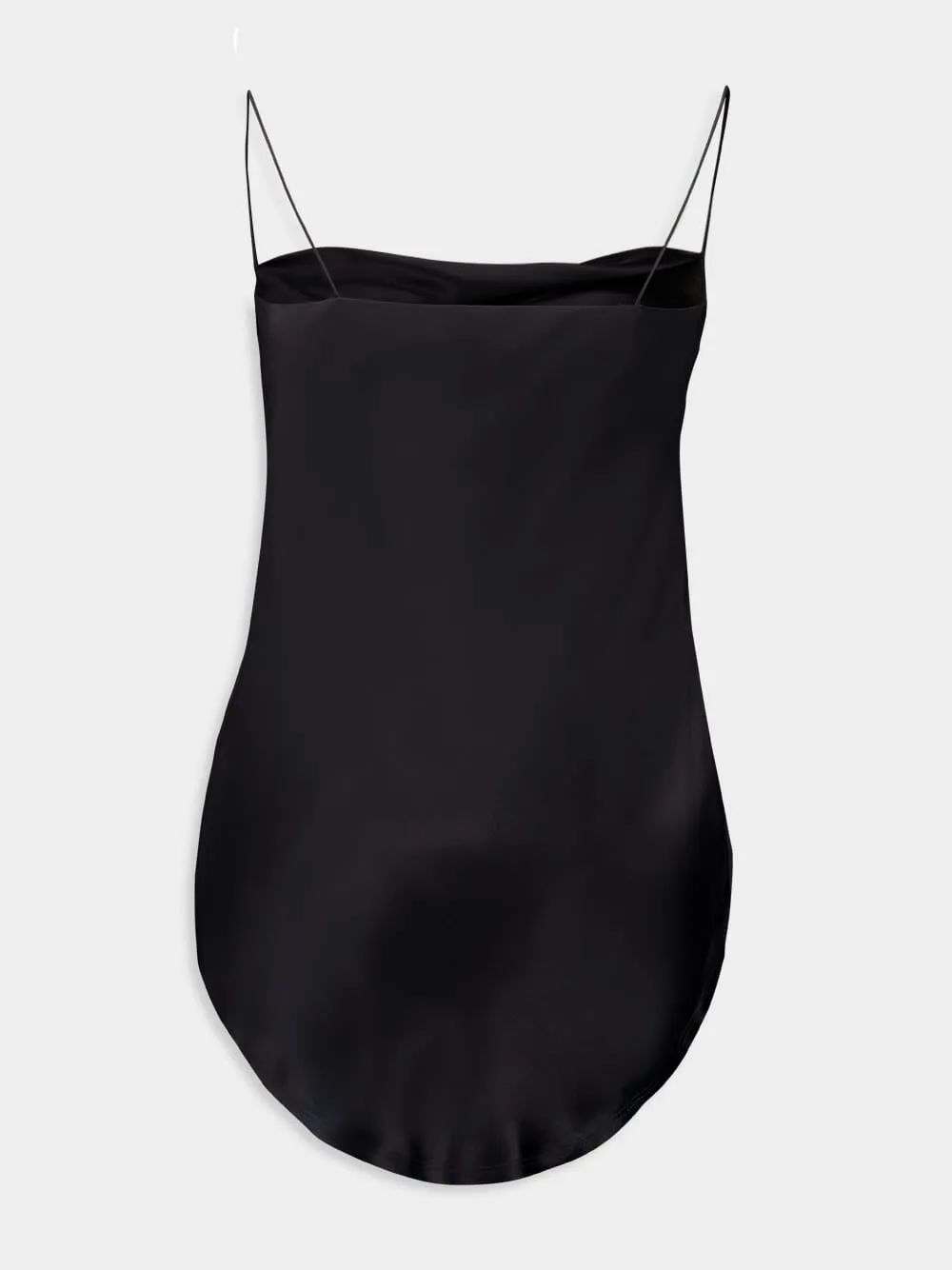 Black Draped Satin Top sold by Fashion Clinic product image thumbnail 3