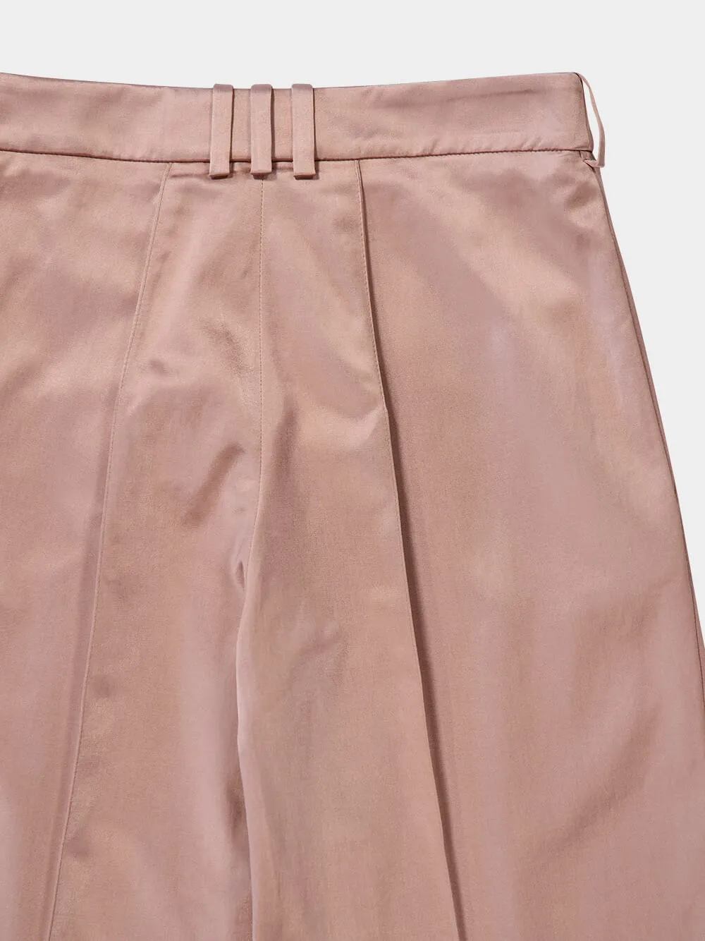 Old Pink Straight-Leg Tailored Satin Trousers sold by Fashion Clinic product image thumbnail 4