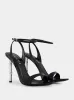 Black Patent Leather Sandals with Bamboo Heel sold by Fashion Clinic