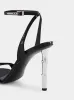 Black Patent Leather Sandals with Bamboo Heel sold by Fashion Clinic