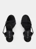 Black Patent Leather Sandals with Bamboo Heel sold by Fashion Clinic