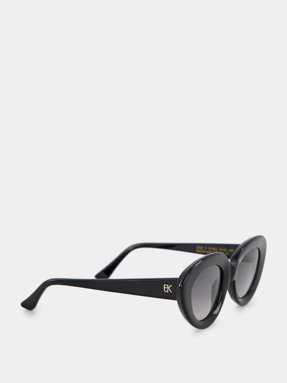 Gigi Black Cat-Eye Acetate Sunglasses sold by Fashion Clinic product image thumbnail 2