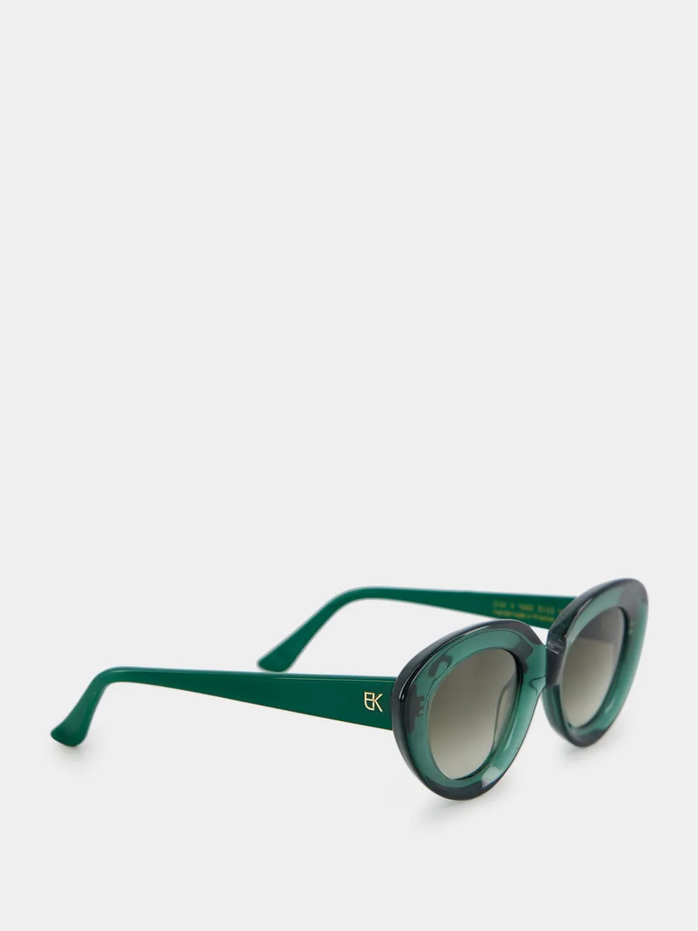 Gigi Green Cat-Eye Acetate Sunglasses sold by Fashion Clinic product image thumbnail 2