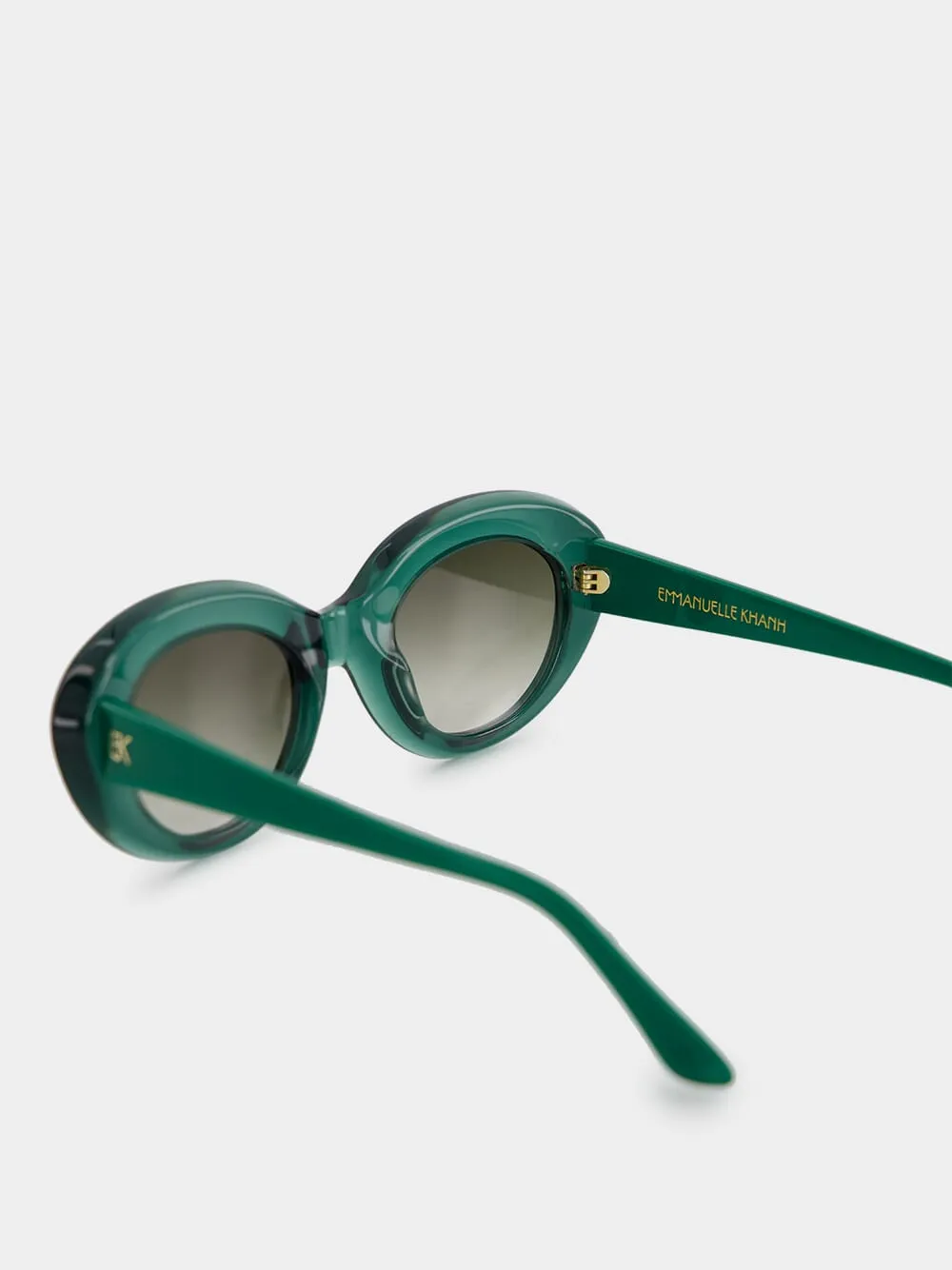 Gigi Green Cat-Eye Acetate Sunglasses sold by Fashion Clinic product image thumbnail 4