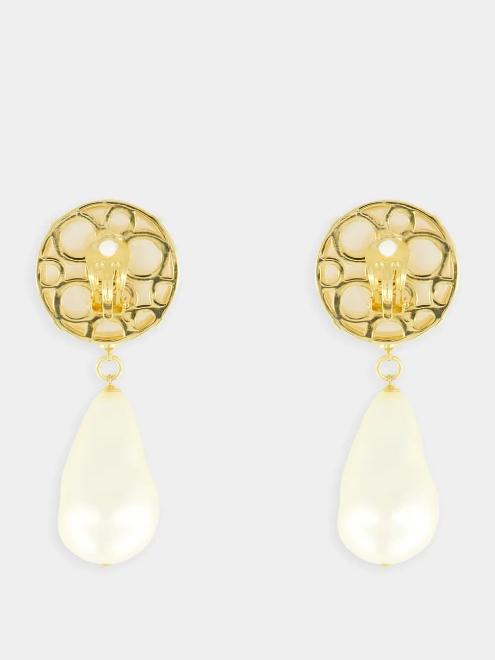 Teardrop Earrings with DG Logo sold by Fashion Clinic product image thumbnail 3