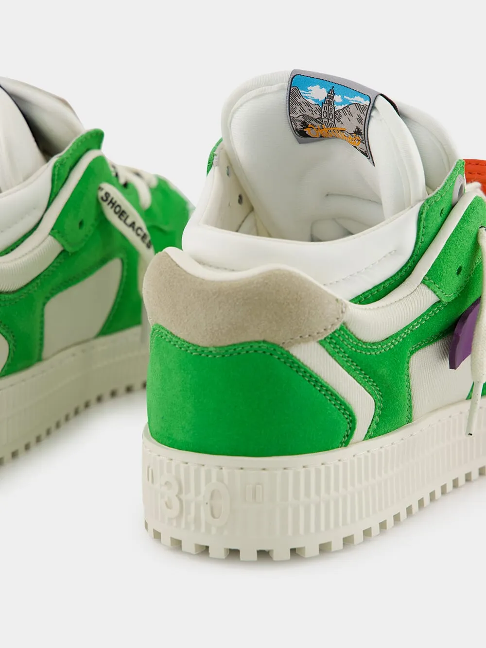 Purple and Light Green Floating Arrow Sneakers sold by Fashion Clinic product image thumbnail 5