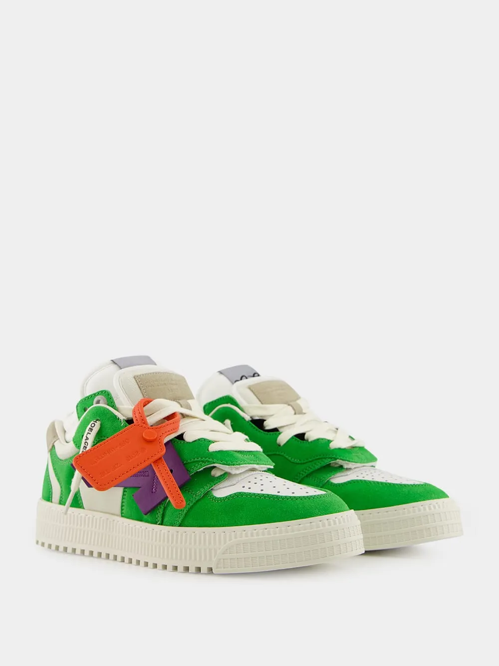 Purple and Light Green Floating Arrow Sneakers sold by Fashion Clinic product image thumbnail 3