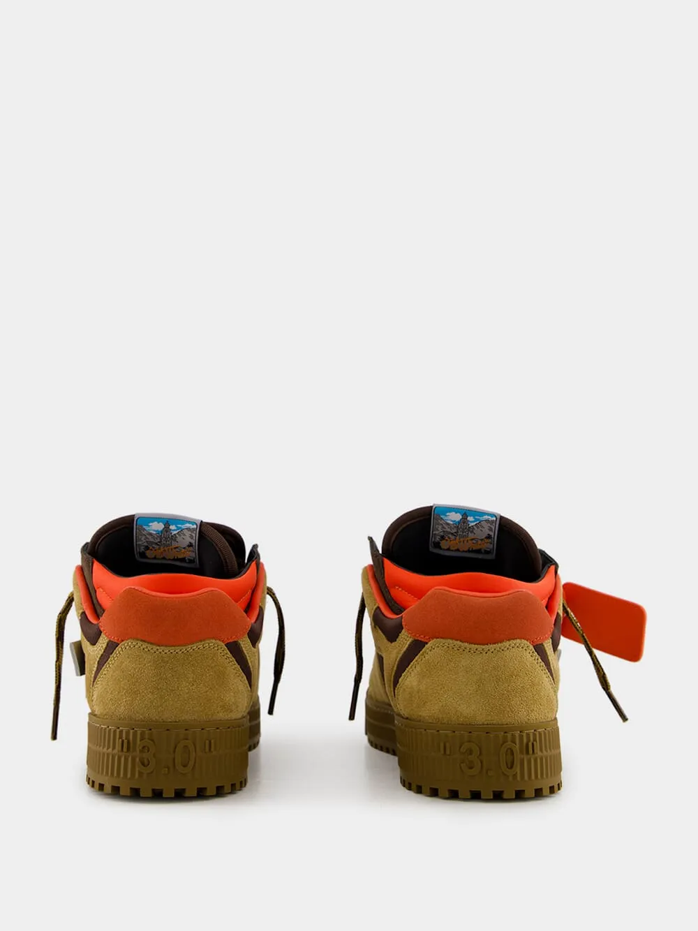 Chocolate and Orange Floating Arrow Sneakers sold by Fashion Clinic product image thumbnail 5