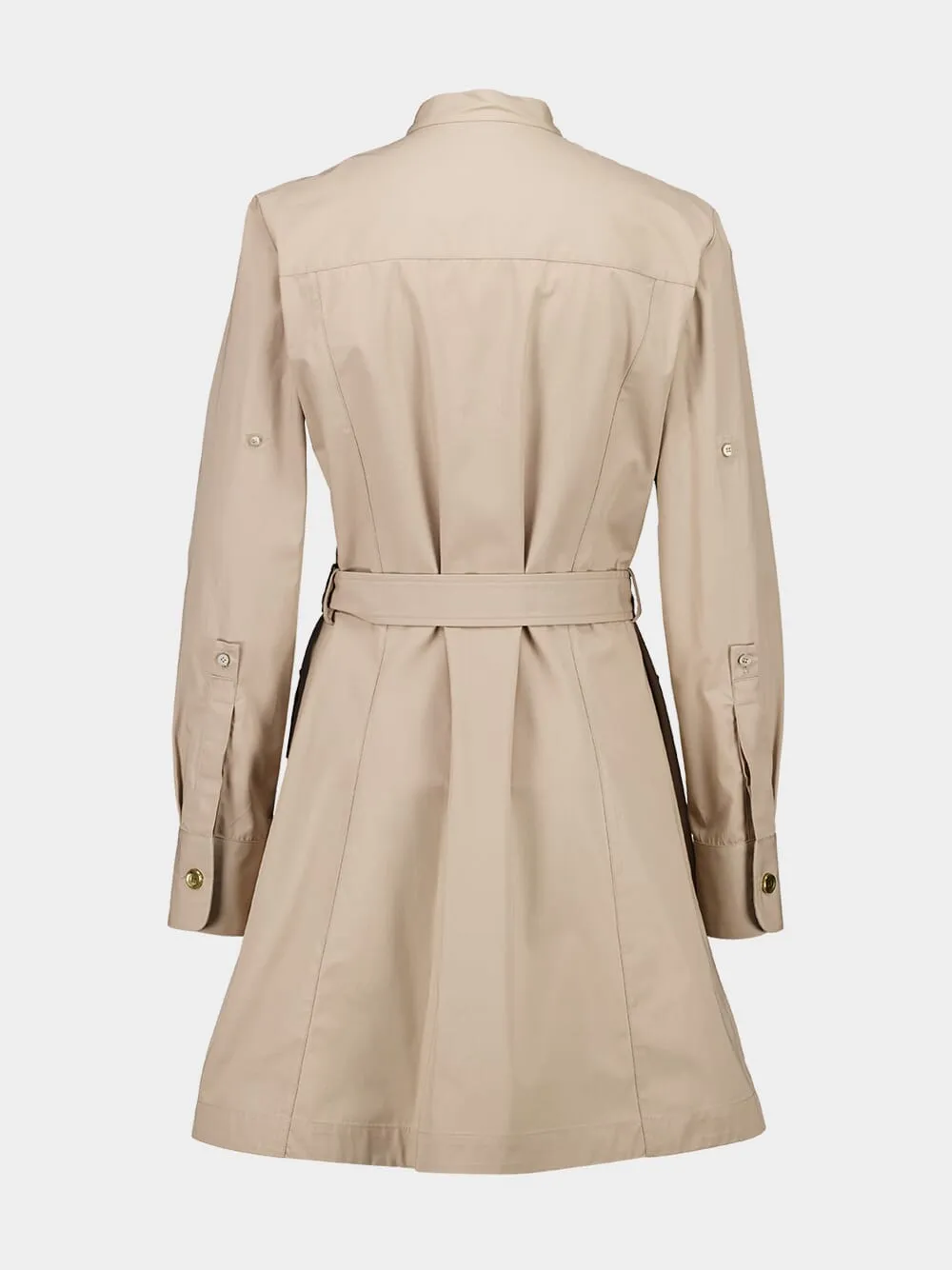 Taupe Safari Poplin Dress sold by Fashion Clinic product image thumbnail 4