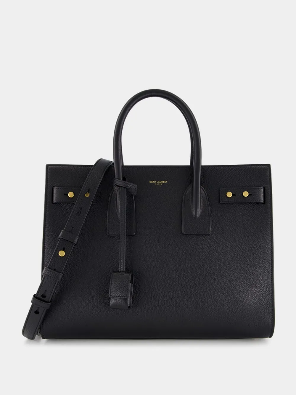 Black Small Sac de Jour in Supple Grained Leather sold by Fashion Clinic