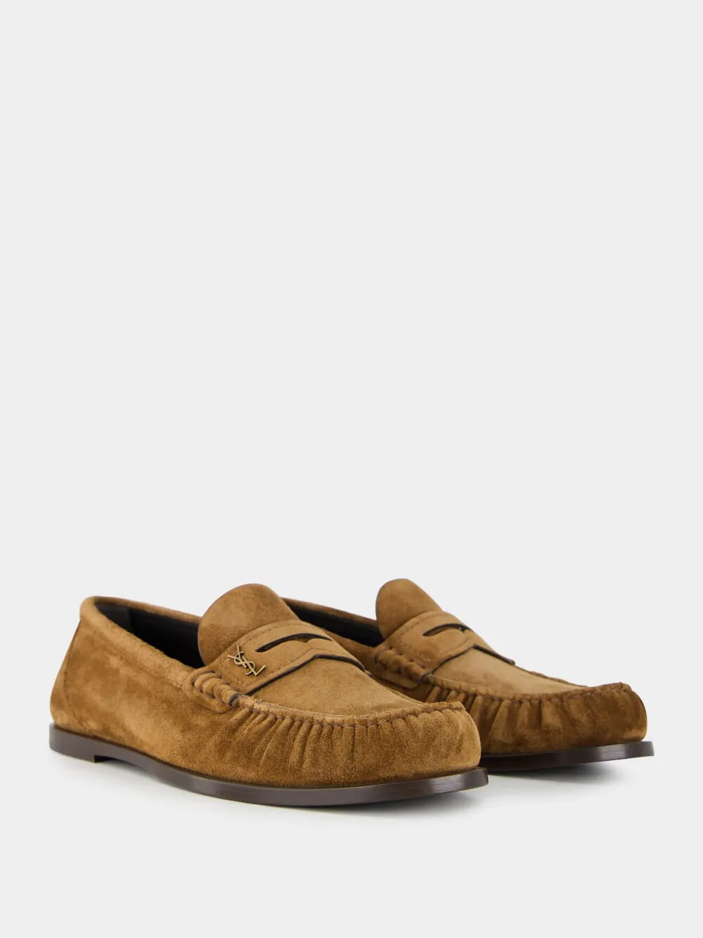 Snuff Brown Loafers in Suede sold by Fashion Clinic product image thumbnail 3