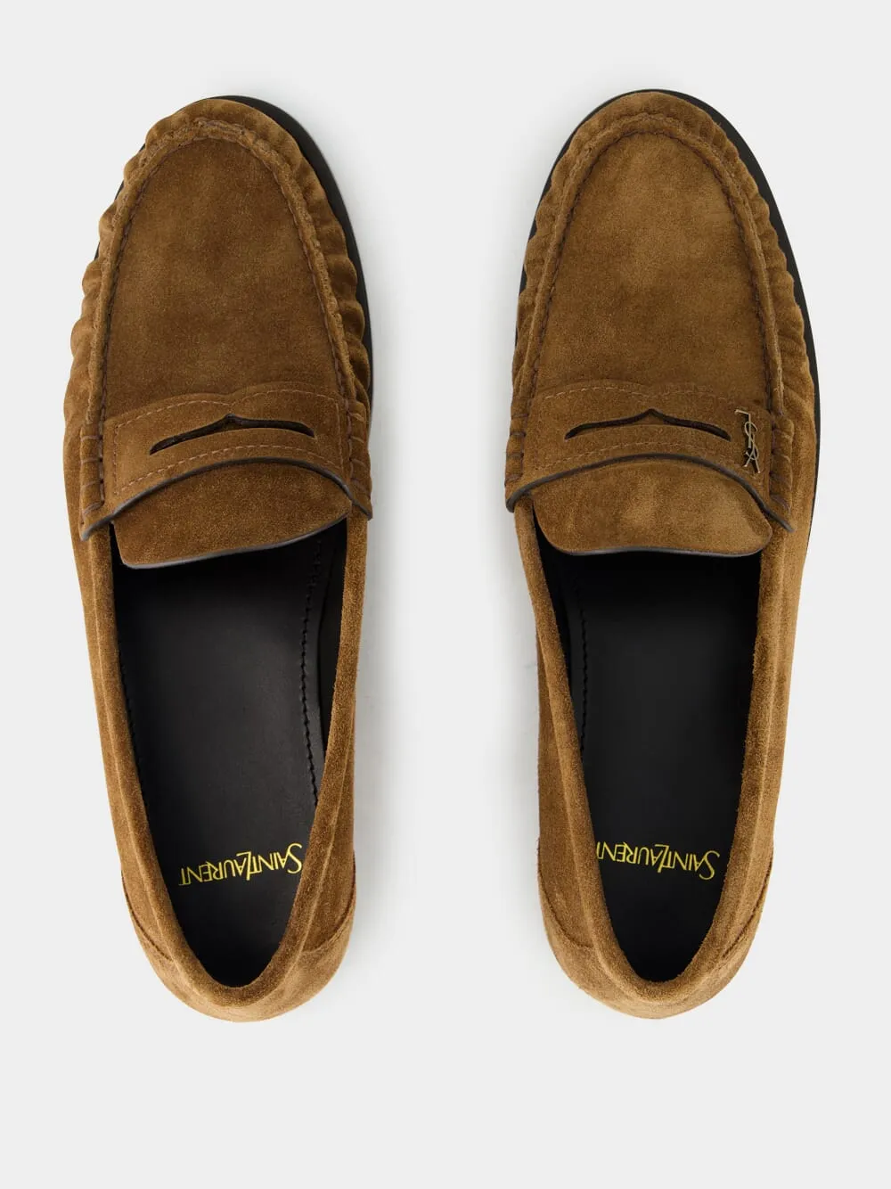Snuff Brown Loafers in Suede sold by Fashion Clinic product image thumbnail 4