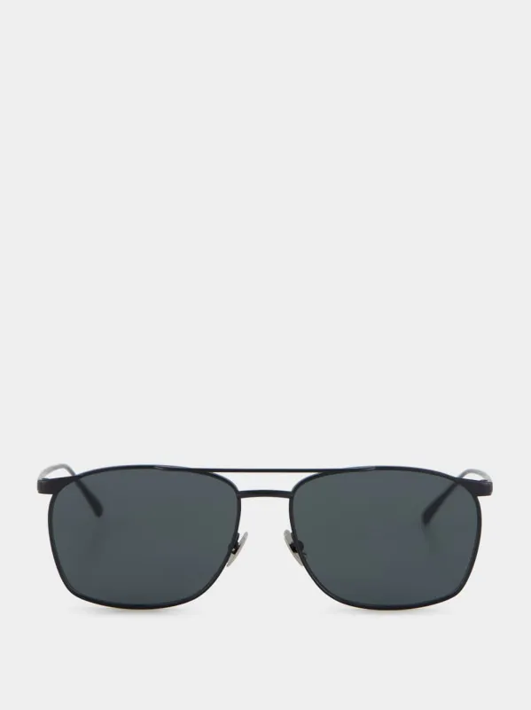 Black Vincent Metal Sunglasses sold by Fashion Clinic