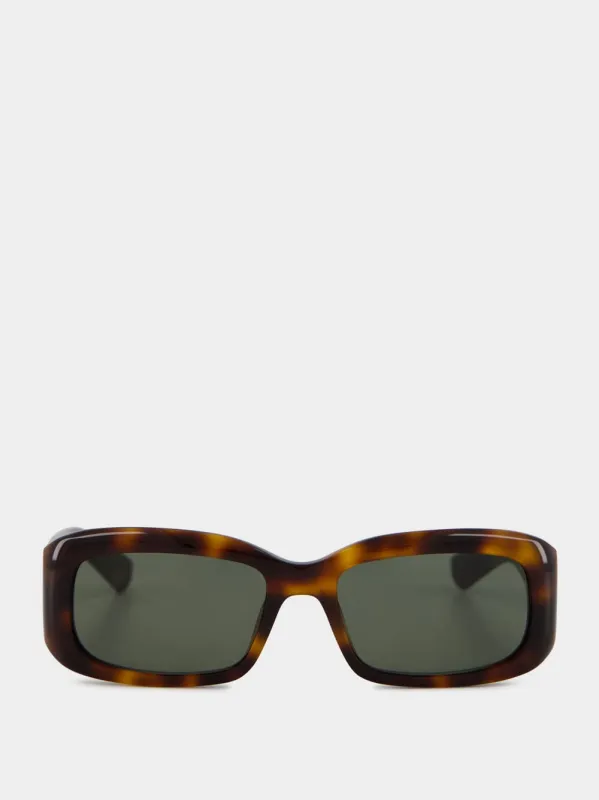 Medium Havana and Grey Rectangular Sunglasses sold by Fashion Clinic