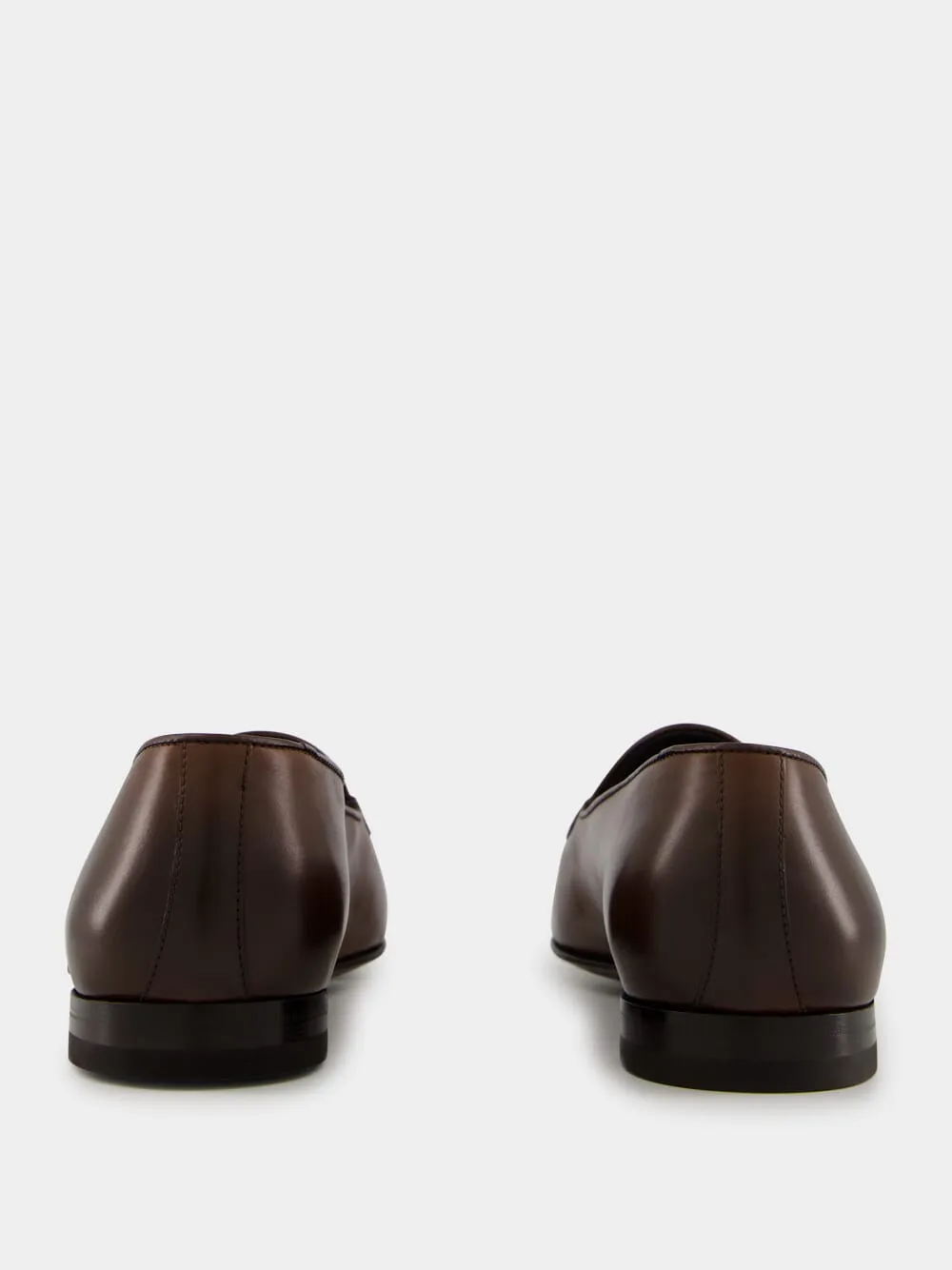 Brown Lennox Calf Leather Loafers sold by Fashion Clinic product image thumbnail 5