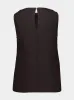 Black Sleeveless Linen Top sold by Fashion Clinic