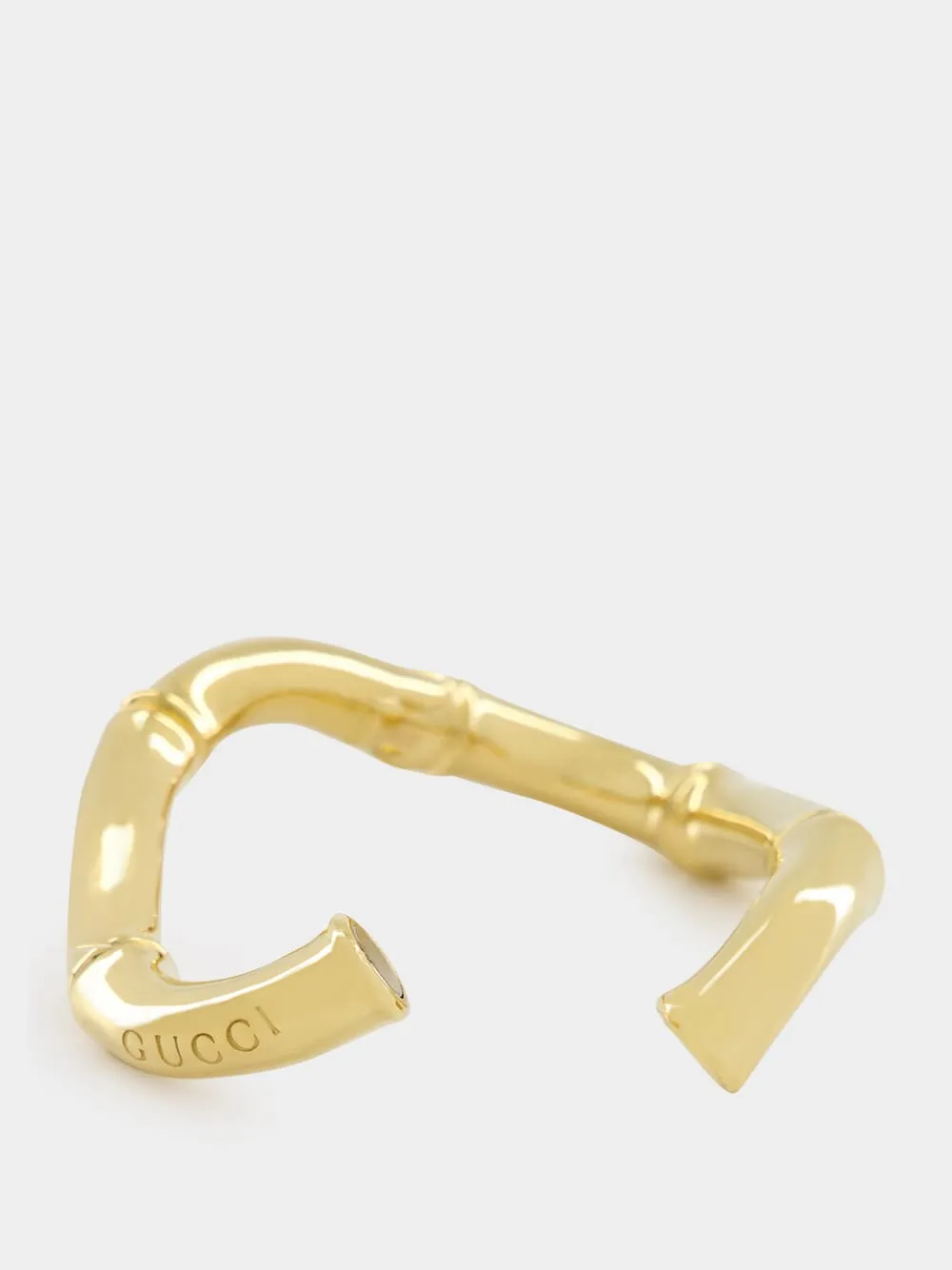 Gold Bamboo Cuff Bracelet sold by Fashion Clinic product image thumbnail 2