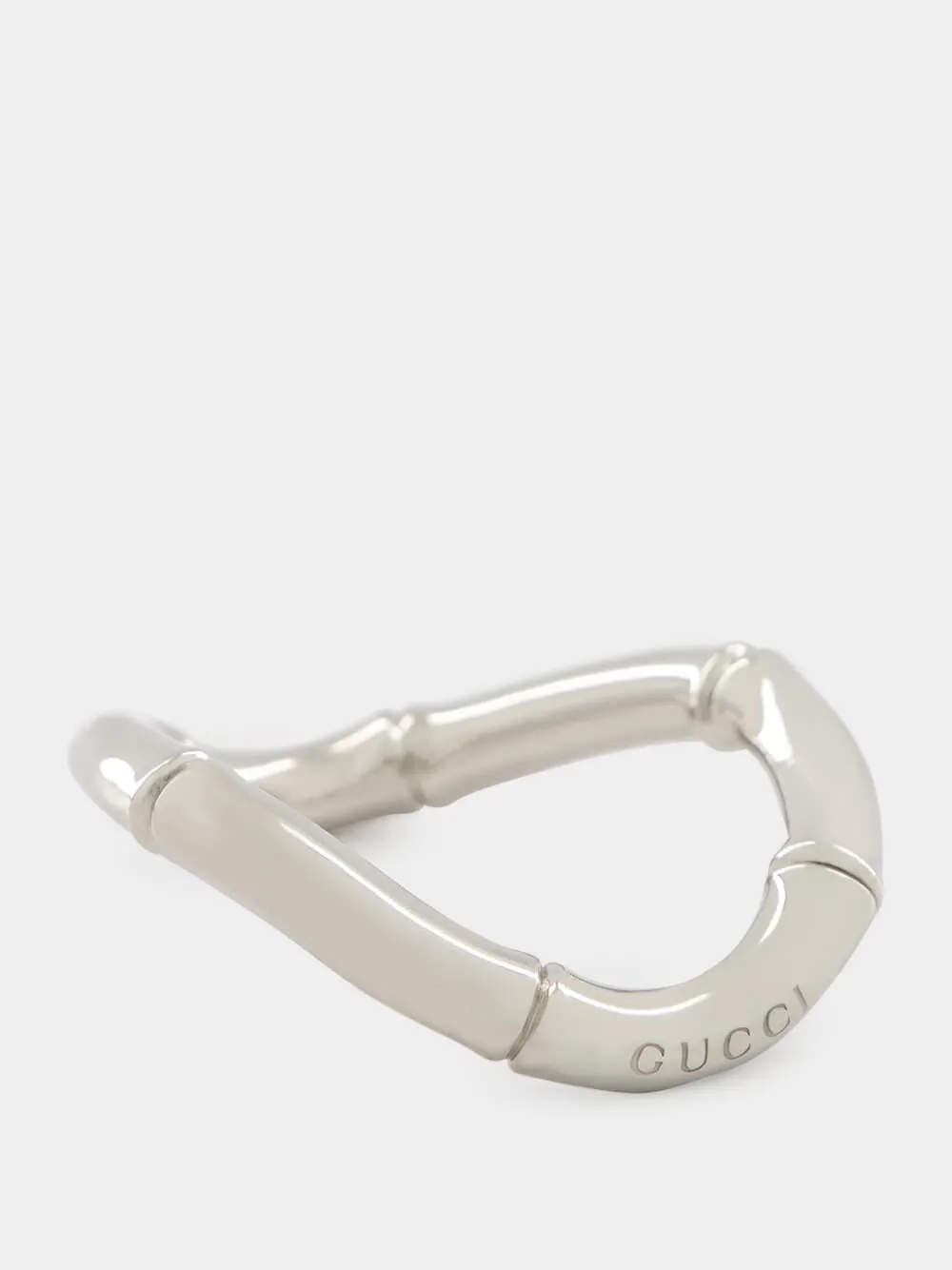 Silver Bamboo Cuff Bracelet sold by Fashion Clinic product image thumbnail 2