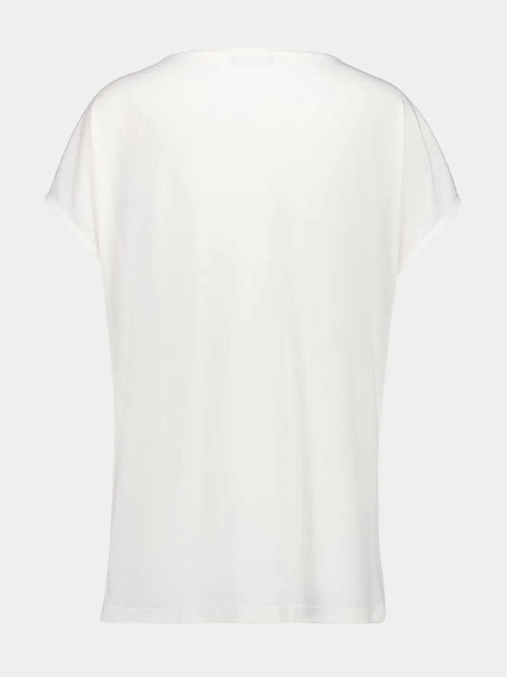 White Short-Sleeved Lipstick Print T-Shirt sold by Fashion Clinic product image thumbnail 2