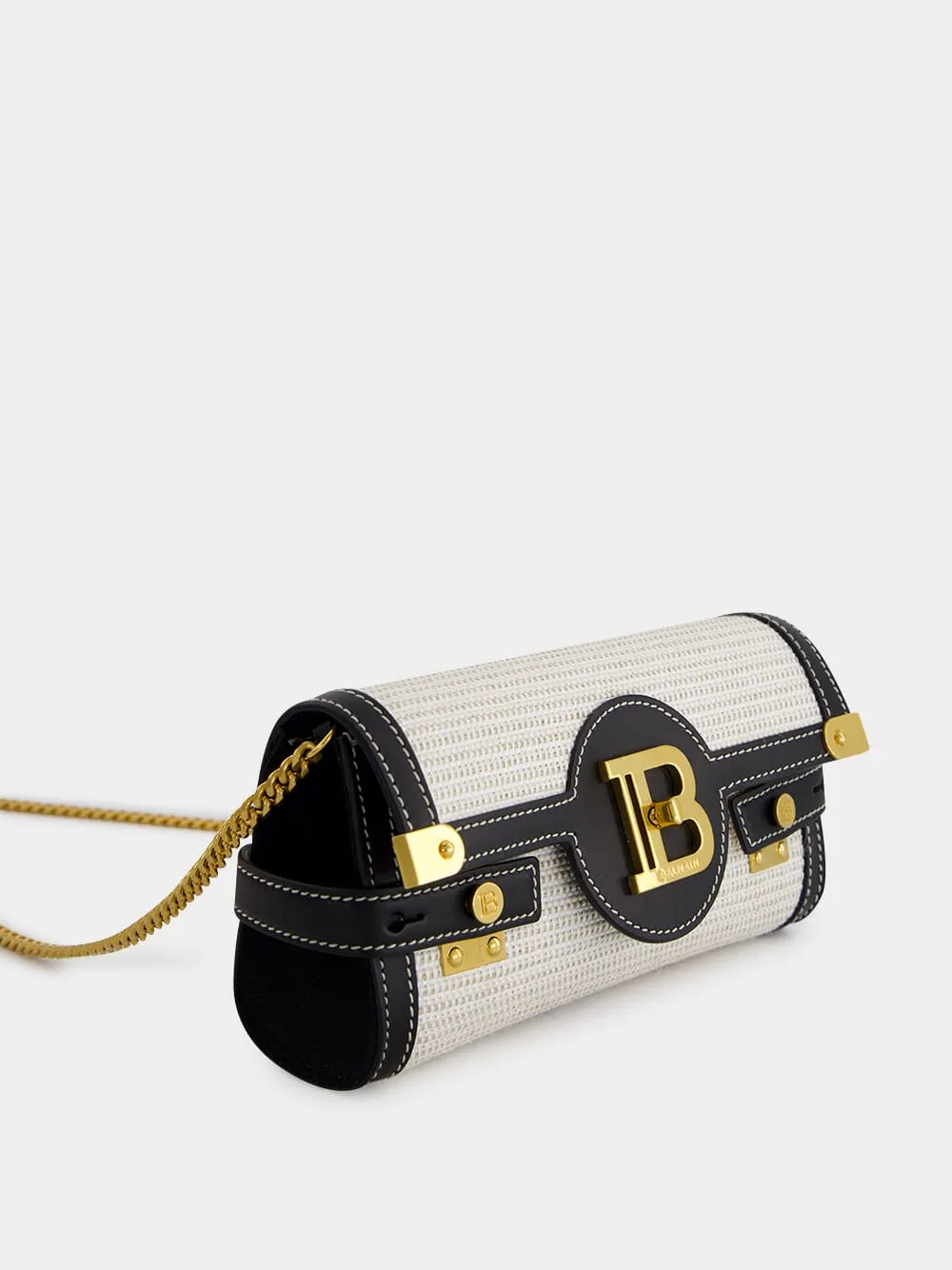 Pouch with Chain B-Buzz 23 in Raffia & Calfskin sold by Fashion Clinic product image thumbnail 3