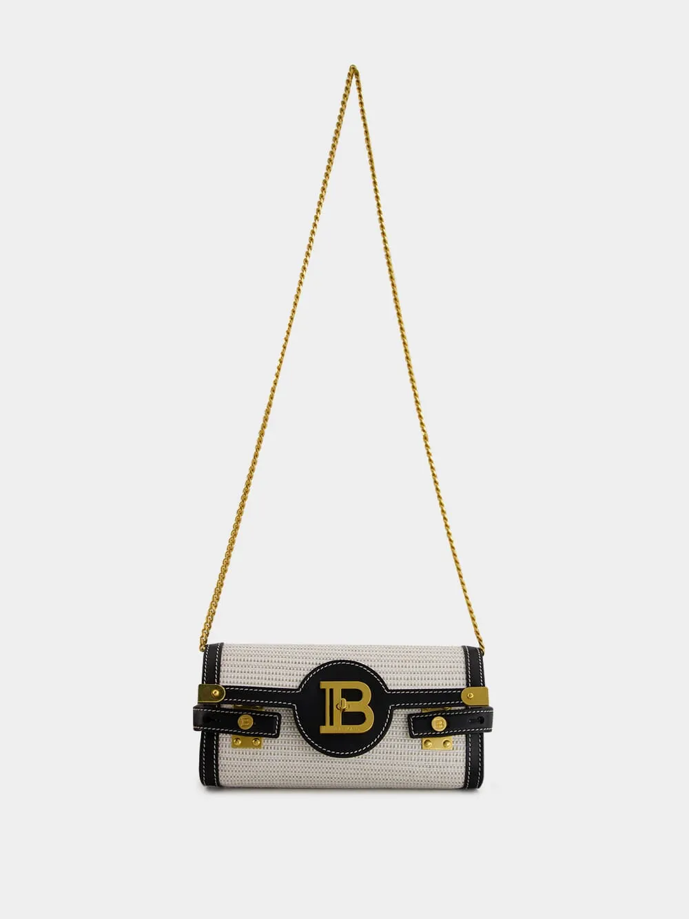 Pouch with Chain B-Buzz 23 in Raffia & Calfskin sold by Fashion Clinic product image thumbnail 2