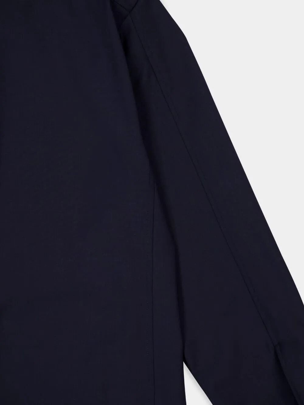 Navy Blue Wool Blend Overshirt sold by Fashion Clinic product image thumbnail 4