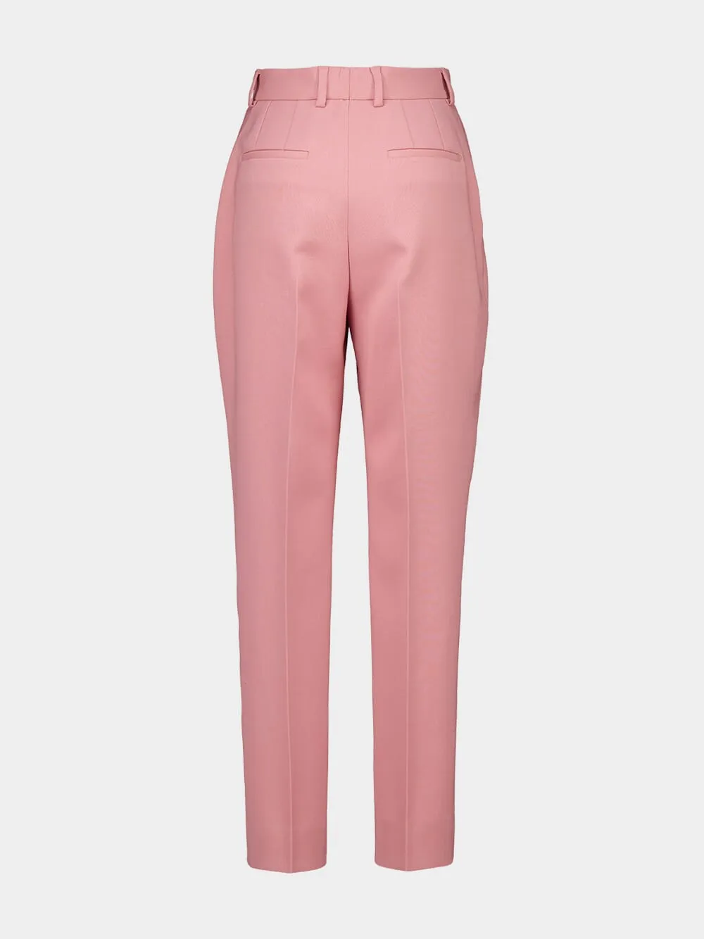Pink Tailored Double Wool Crepe Pants sold by Fashion Clinic product image thumbnail 2