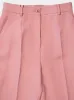Pink Tailored Double Wool Crepe Pants sold by Fashion Clinic