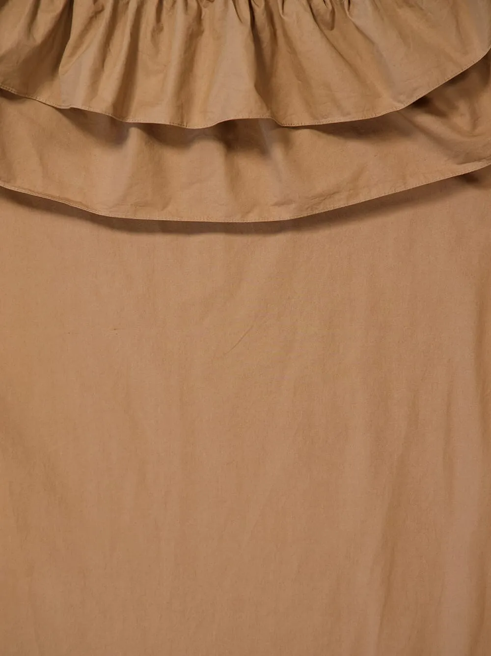 Beige Foncé Ruffled Cotton Serge Maxi Dress sold by Fashion Clinic product image thumbnail 4