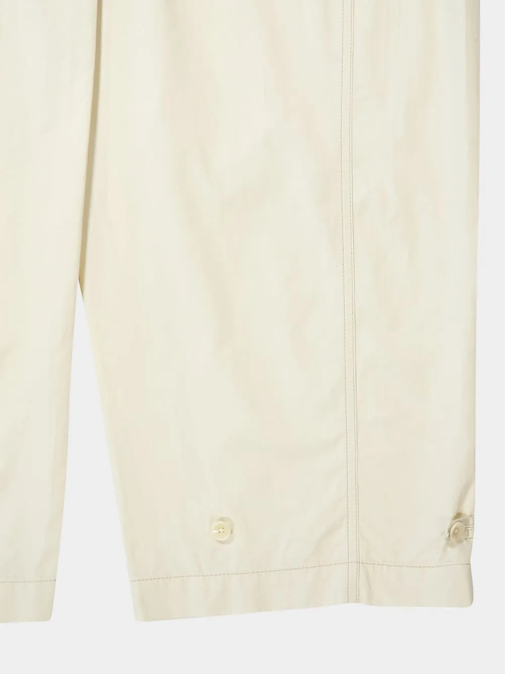 Creamy White Twisted Cotton Pants sold by Fashion Clinic product image thumbnail 4