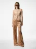 Pale Beige Stretch Silk Cargo PJ Pants sold by Fashion Clinic