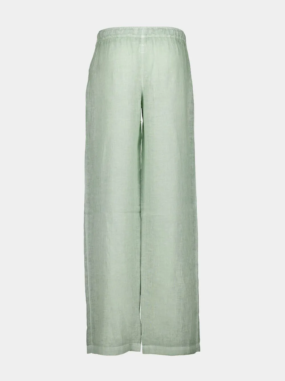 Pistachio Soft Fade Linen Drawstring Pants sold by Fashion Clinic product image thumbnail 2