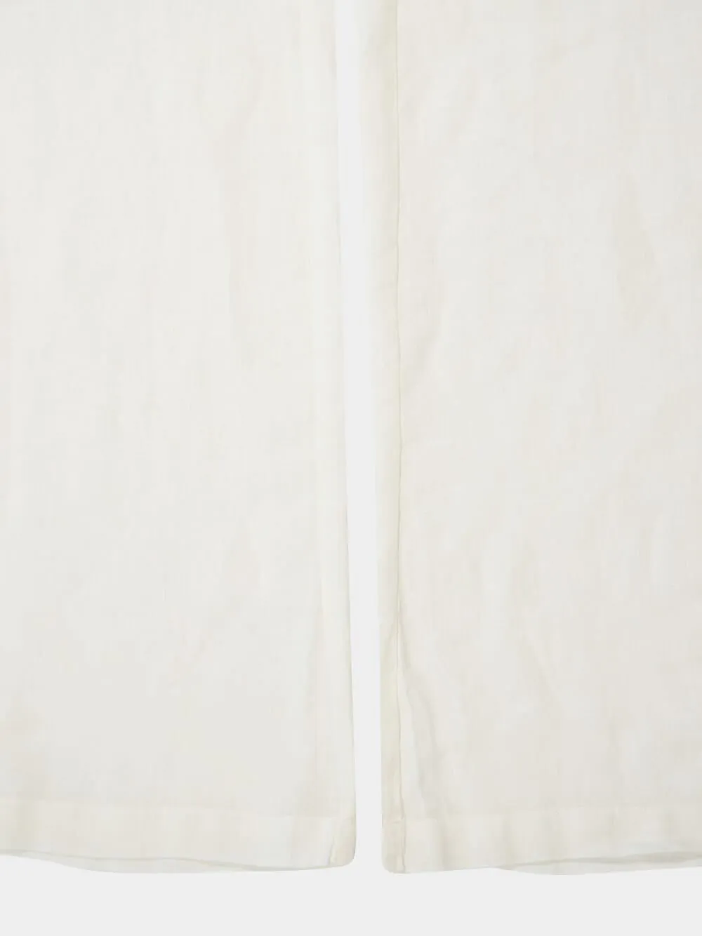 White Wide-Leg Linen Pants sold by Fashion Clinic product image thumbnail 3