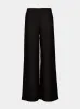 Black Wide-Leg Linen Pants sold by Fashion Clinic