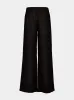 Black Wide-Leg Linen Pants sold by Fashion Clinic