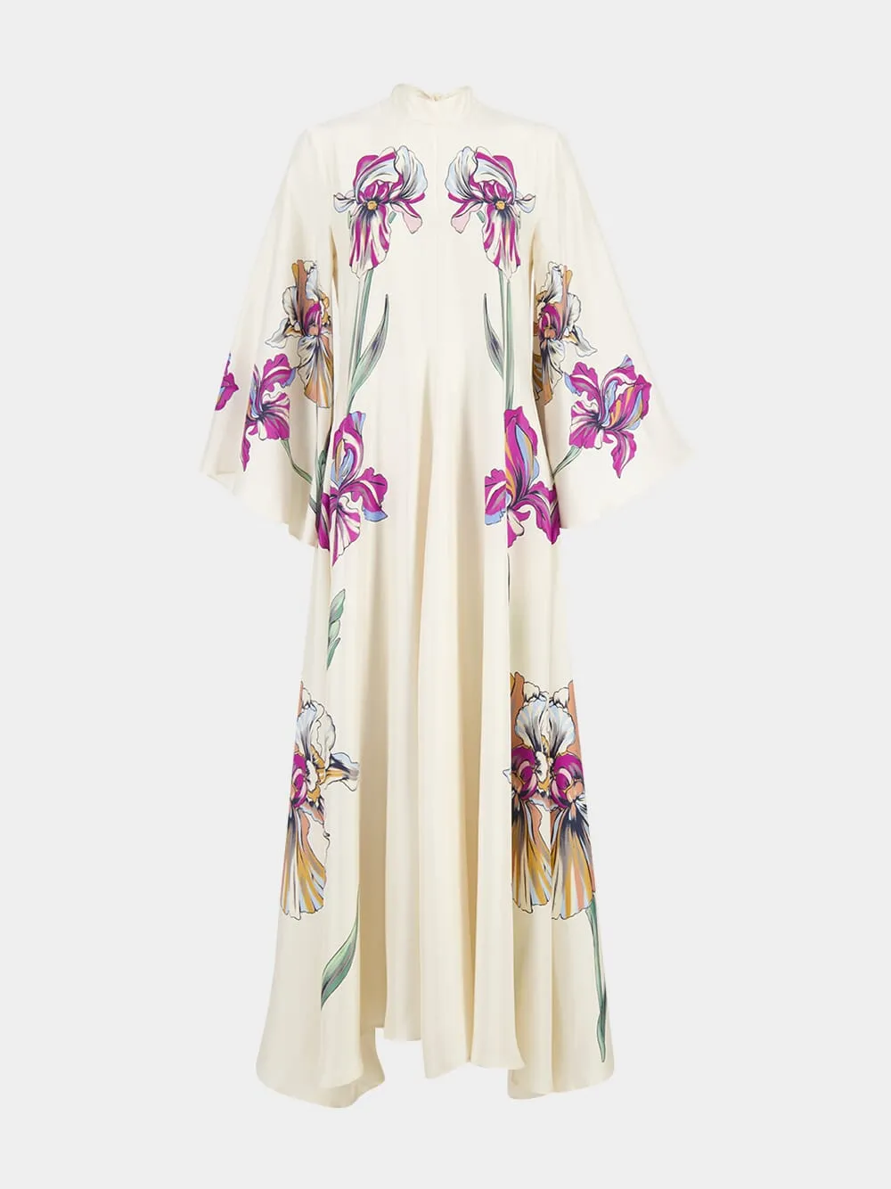 Iris Placée Floral Silk Maxi Dress sold by Fashion Clinic