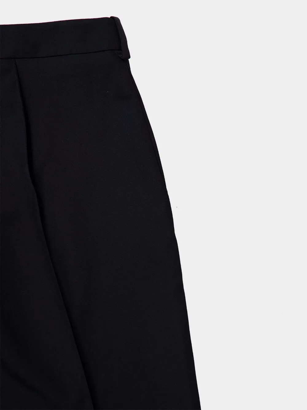 Black Tailored Grain de Poudre Trousers sold by Fashion Clinic product image thumbnail 5