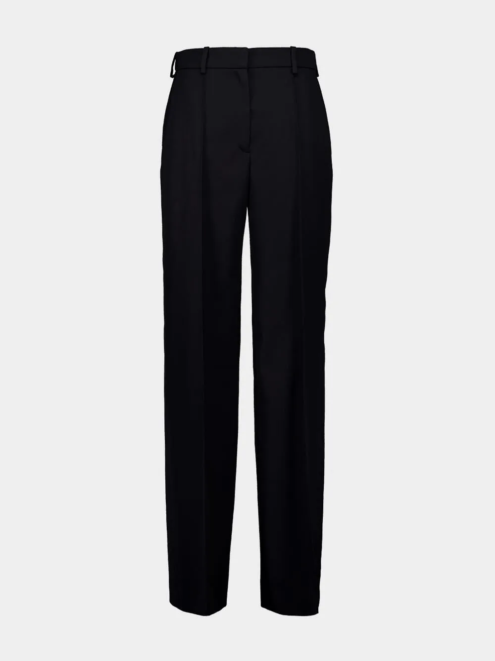 Black Tailored Grain de Poudre Trousers sold by Fashion Clinic product image thumbnail 2