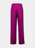 Solid Purple Wide-Leg Cady Wool Trousers sold by Fashion Clinic
