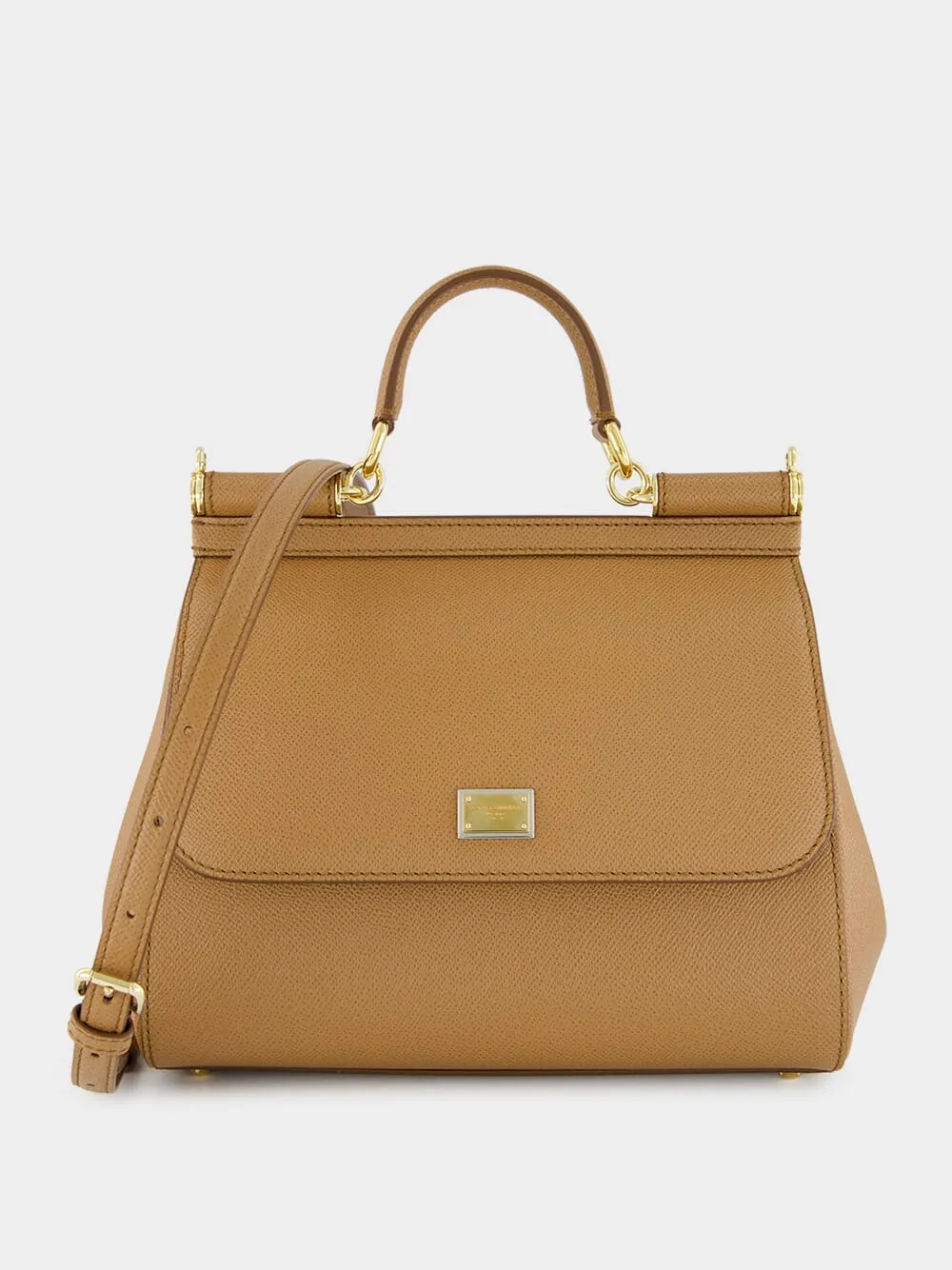 Brown Large Dauphine Leather Sicily Bag sold by Fashion Clinic