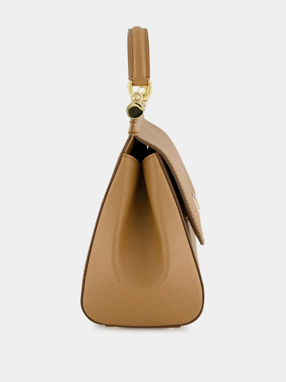 Brown Large Dauphine Leather Sicily Bag sold by Fashion Clinic product image thumbnail 5