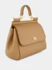 Brown Large Dauphine Leather Sicily Bag sold by Fashion Clinic
