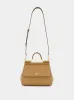 Brown Large Dauphine Leather Sicily Bag sold by Fashion Clinic