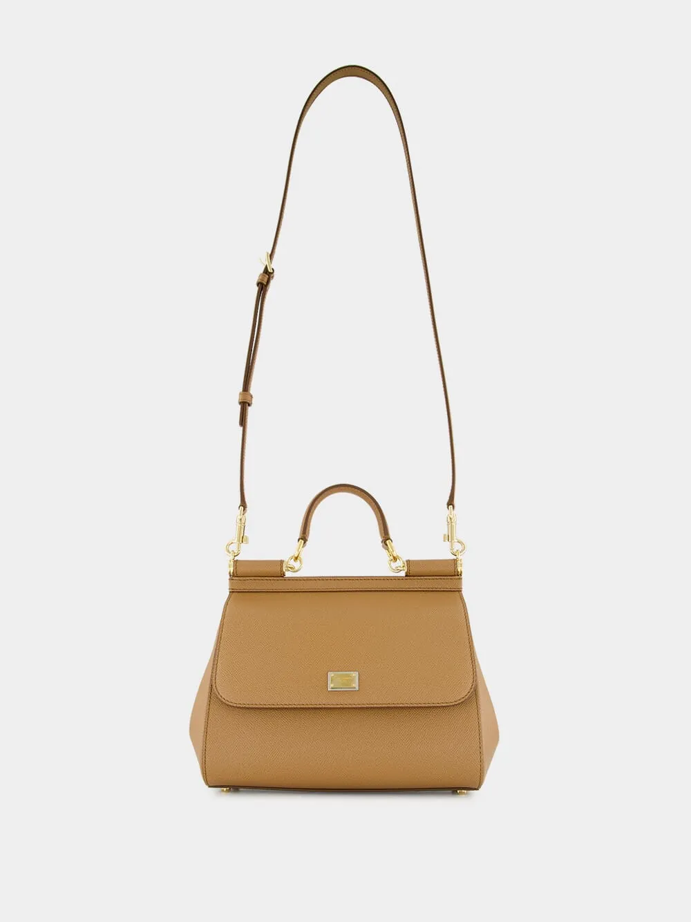 Brown Large Dauphine Leather Sicily Bag sold by Fashion Clinic product image thumbnail 3